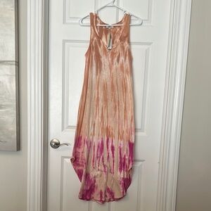 Z Supply Orange and Pink High Low Sundress